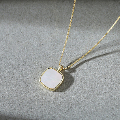 Women's Gold-plated Square Fritillary Lucky Clavicle Chain Simple Necklaces