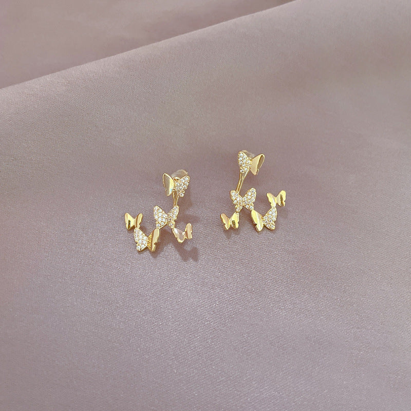 Diamond Geometric Ear Female Temperament Long Fringe Earrings