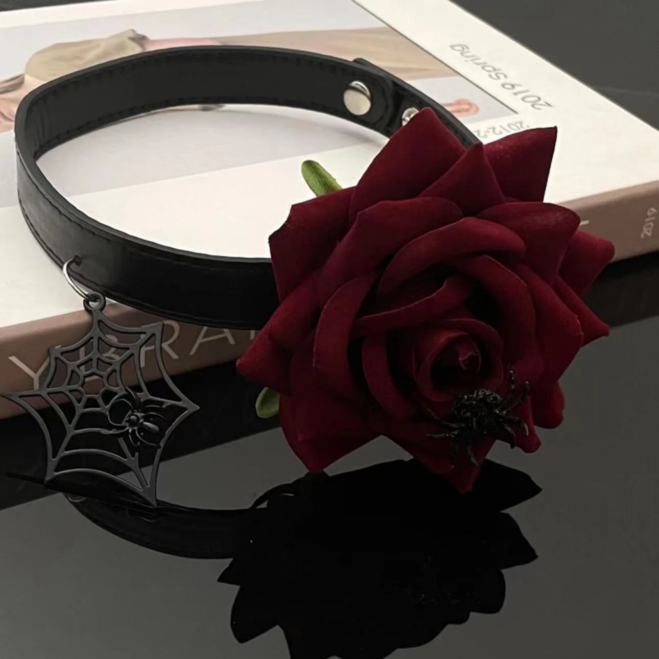 Super Fairy American Red Rose Vintage Necklaces