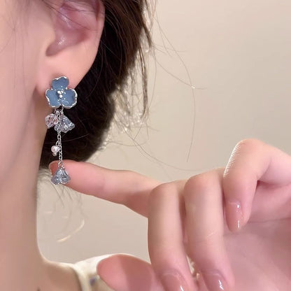 Women's And White National Fashion Antique Niche Design Elegant Chinese Earrings