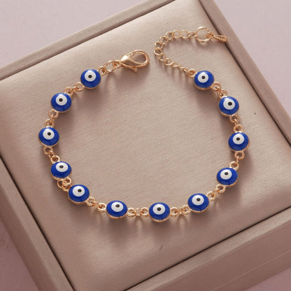 Women's Electroplated Devil's Eye Four-leaf Clover Fashion Bracelets