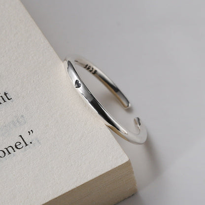 Not Late Sterling Sier Female Cute Rings