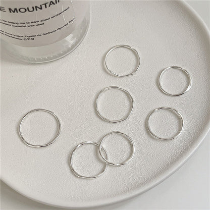 Style Niche Pleated Texture Irregular Female Rings