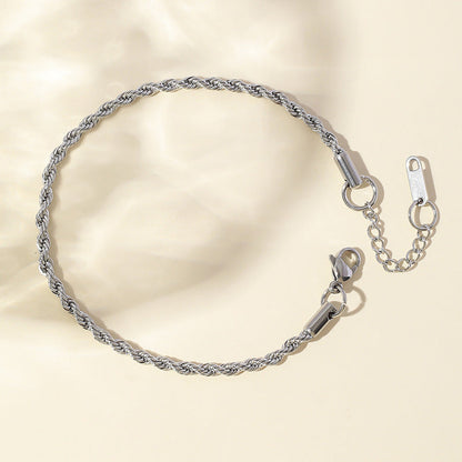 Chain Female Hip Hop Punk Gold Stainless Bracelets