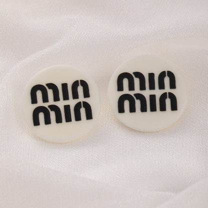 Women's Simple Graceful Letter Round For Design Rings