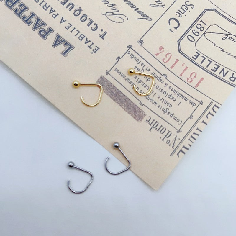 Women's Bean-shaped Niche Design Simple Light Luxury Earrings