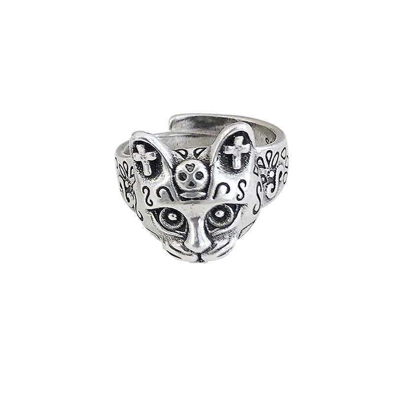 Women's Niche Exaggerated And Personalized Retro Design Open Rings