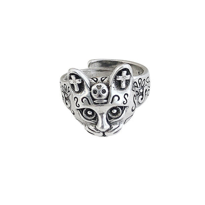 Women's Niche Exaggerated And Personalized Retro Design Open Rings