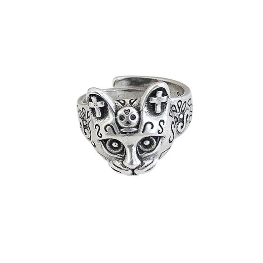 Women's Niche Exaggerated And Personalized Retro Design Open Rings