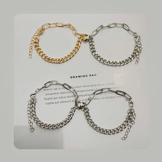 Fashion Simple Love Magnet Suction Niche Bracelets