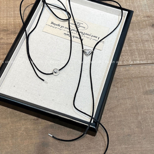 Love Ball Simple Advanced Couple Clavicle Necklaces