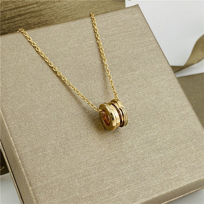 Women's & Men's Ceramic High Version Spring Full Diamond Small Waist Necklaces