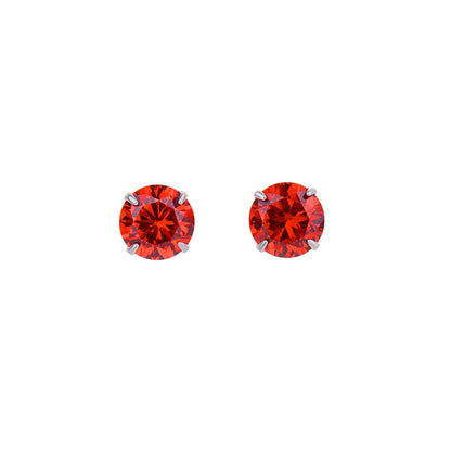 Women's Sterling Sier Needle Simple Niche Zircon Earrings