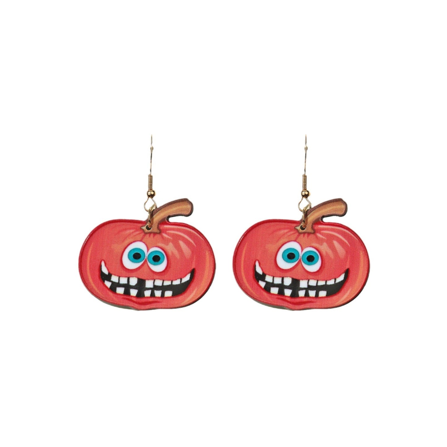 Women's Halloween Cartoon 3d Cute Funny Pumpkin Earrings