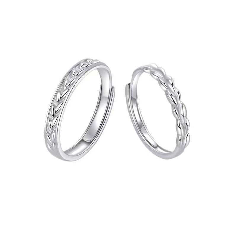 Panicle Couple Sterling Sier Female Design Rings