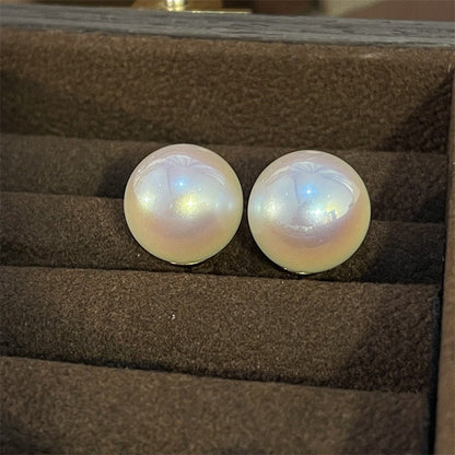 Dazzling Pearl Mosquito Coil Ear Clip Earrings
