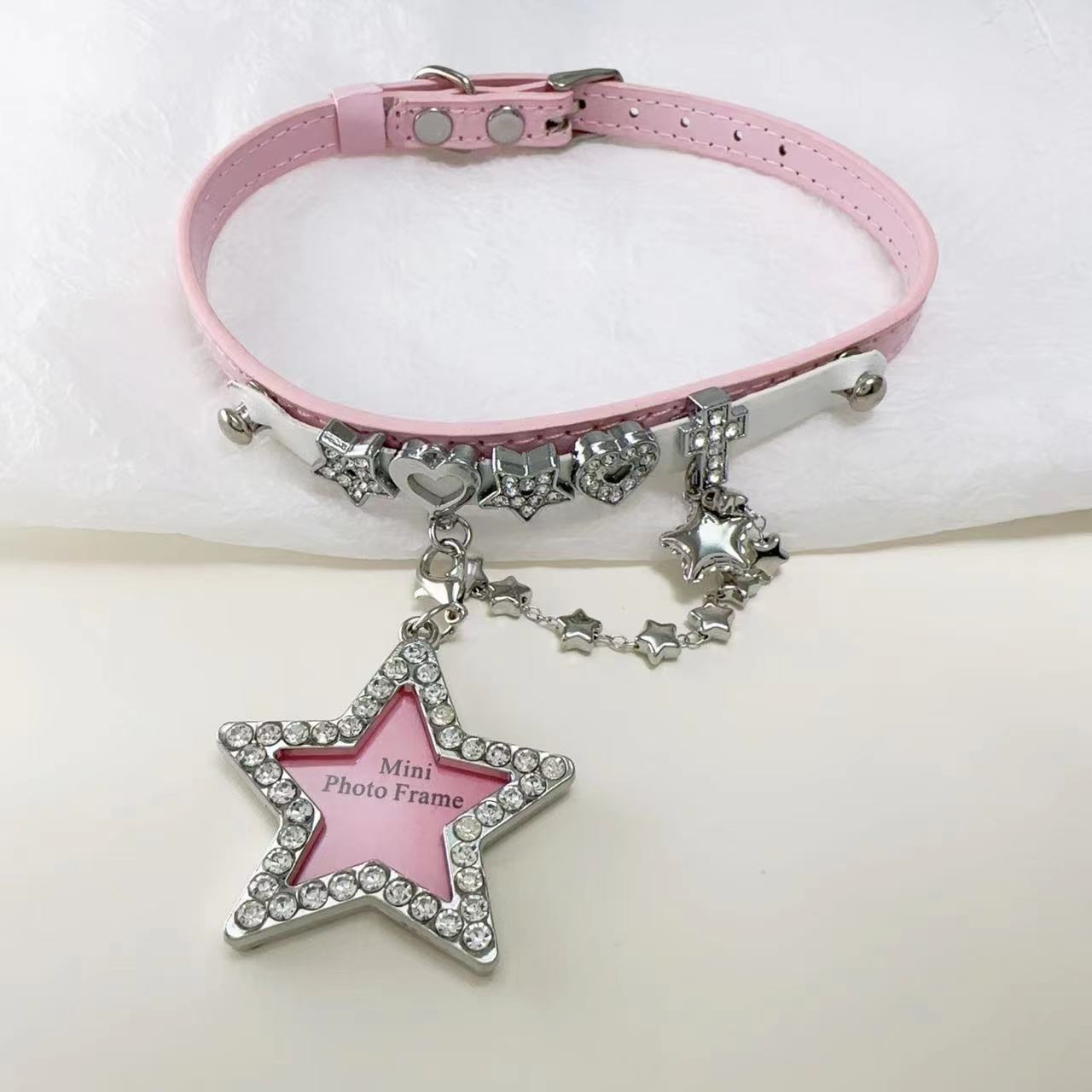 Sweet Cool Hot Punk Leather Female Necklaces