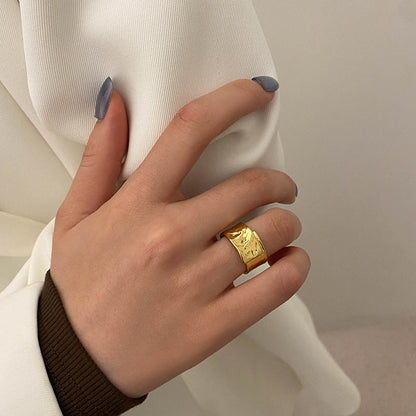 Grace Fashion Street Shooting Creative Tin Rings