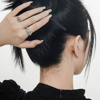 Female Design Sense Niche Sterling Sier Series National Rings