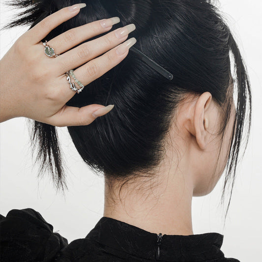 Female Design Sense Niche Sterling Sier Series National Rings