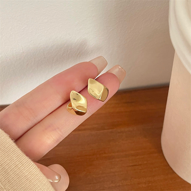 Design Three-dimensional Geometric Origami Cold Style Earrings