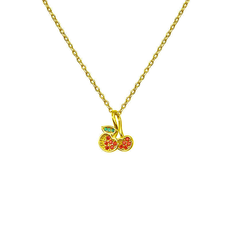 Red Cherry Refined Grace Elegant Sweet Necklaces