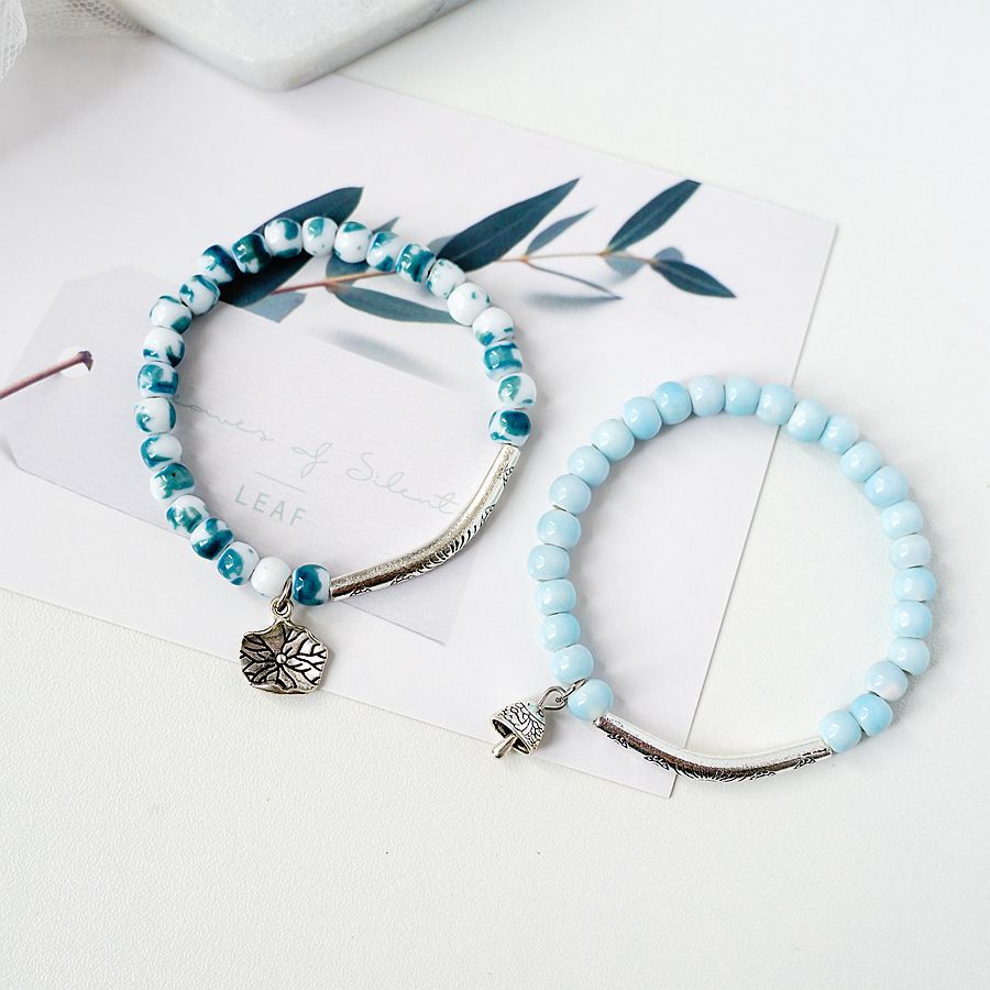 Fresh Literature And Art Pastoral Ceramic Bracelets