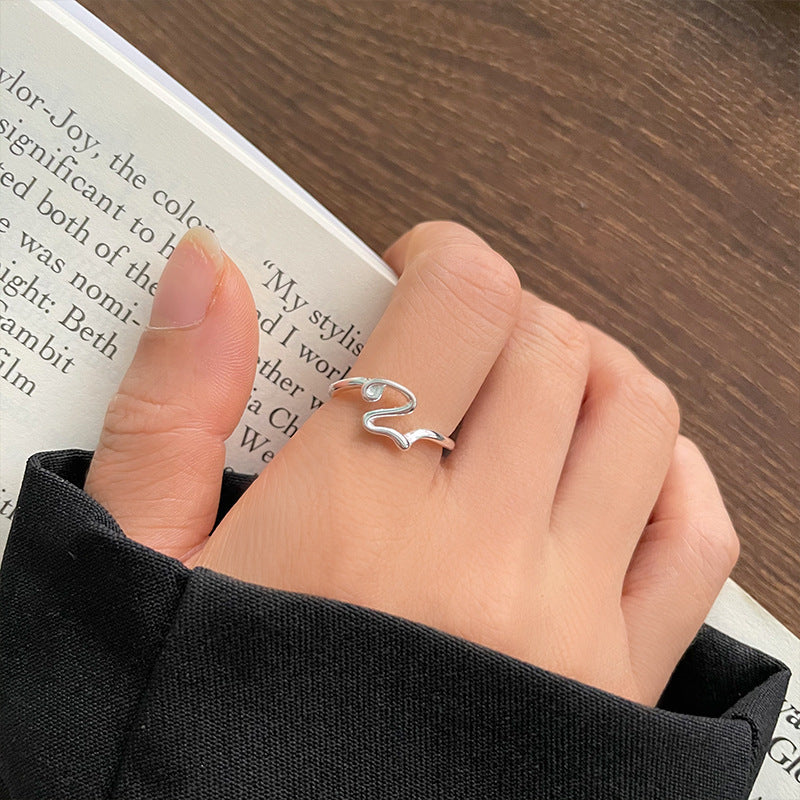 Personalized Cold Style Hand Jewelry Female Opening Rings