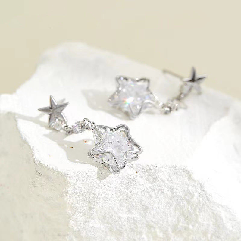 Zircon Niche Design Advanced Ear Light Earrings