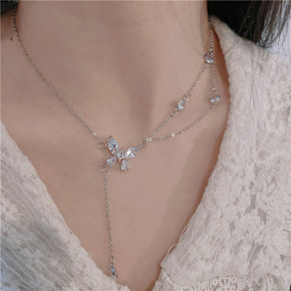 Women's Glance Pure Butterfly Light Luxury Minority Necklaces