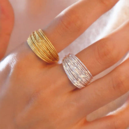 Women's Niche Design Vintage Metal For Simple Personalized Graceful Rings