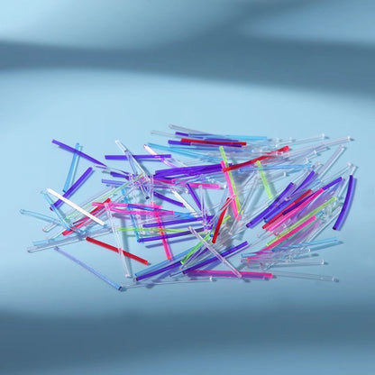 Women's Plastic Ear Bar Stick Transparent Pin Earrings