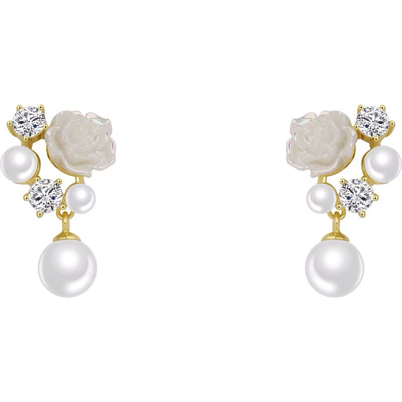 Women's Flower Summer Small French Pearl Trendy Rings