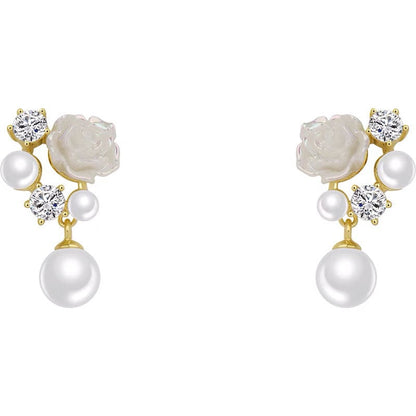 Women's Flower Summer Small French Pearl Trendy Rings