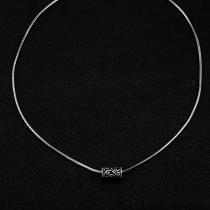 Steel Vintage Cloud Pattern Small Waist Necklaces