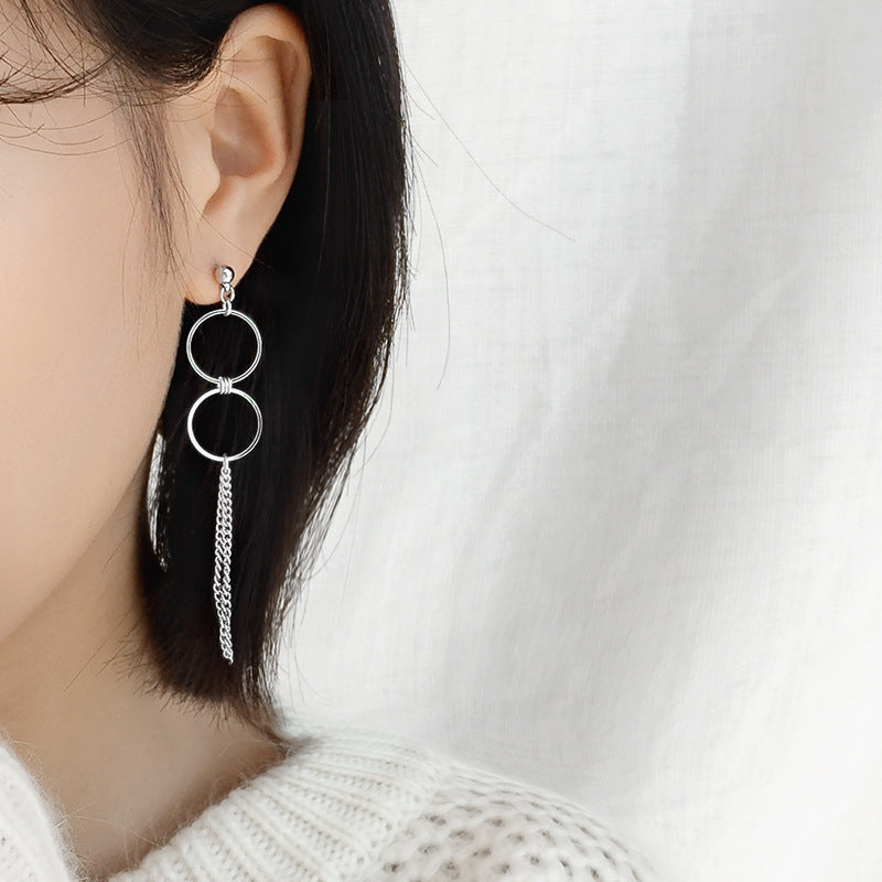 Women's & Men's Chain Punk Hip Hop Hipster Plated Less Earrings