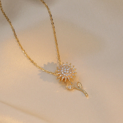 Zircon Flower Special Interest Light Luxury Necklaces