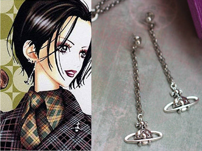 Super Anime Peripheral Simple Saturn Ufo Earrings