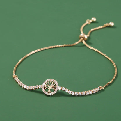 Women's Trend Adjustable Affordable Luxury Style Micro Inlaid Zircon Bracelets