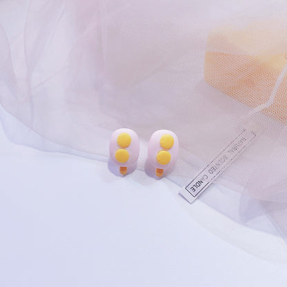 Cute Sweet Fun Simulation Food Personalized Earrings