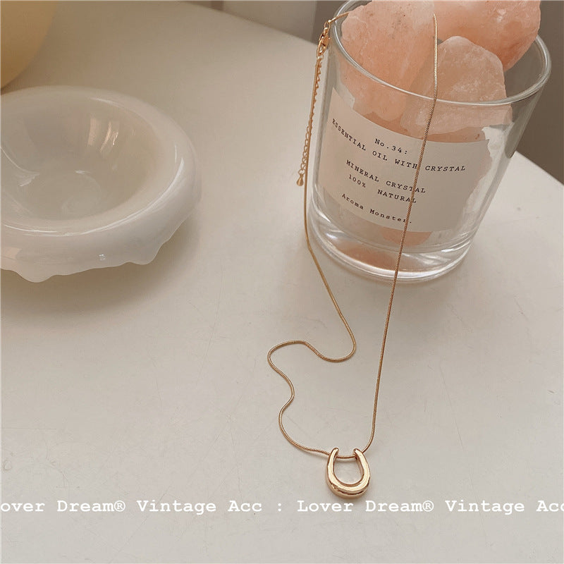 Women's Retro Geometric Korean Simple Style Temperament Necklaces