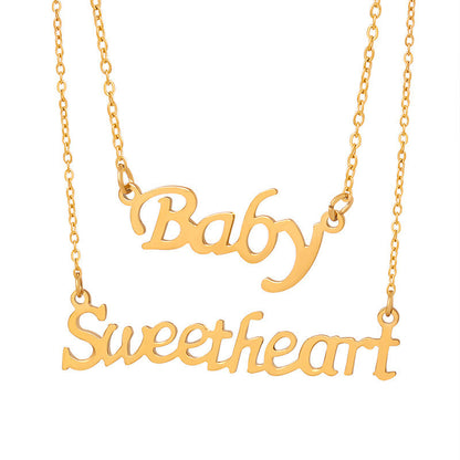 Women's Light Luxury Design Niche Titanium Steel Necklaces