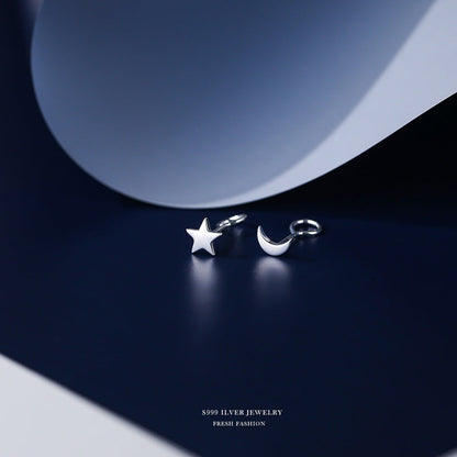 Women's Sterling Sier Hook Simple Mini Small Earrings