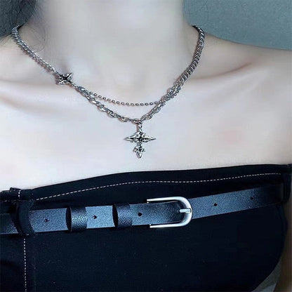 Women's & Men's & Titanium Steel No Fading Hip Hop Light Luxury High-grade Necklaces