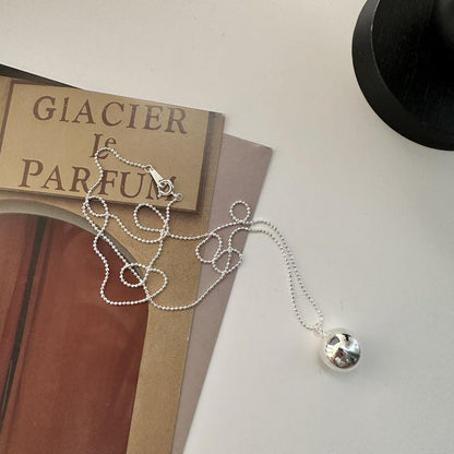 Korean Style Niche Design Ball Sweater Chain Fashion Necklaces