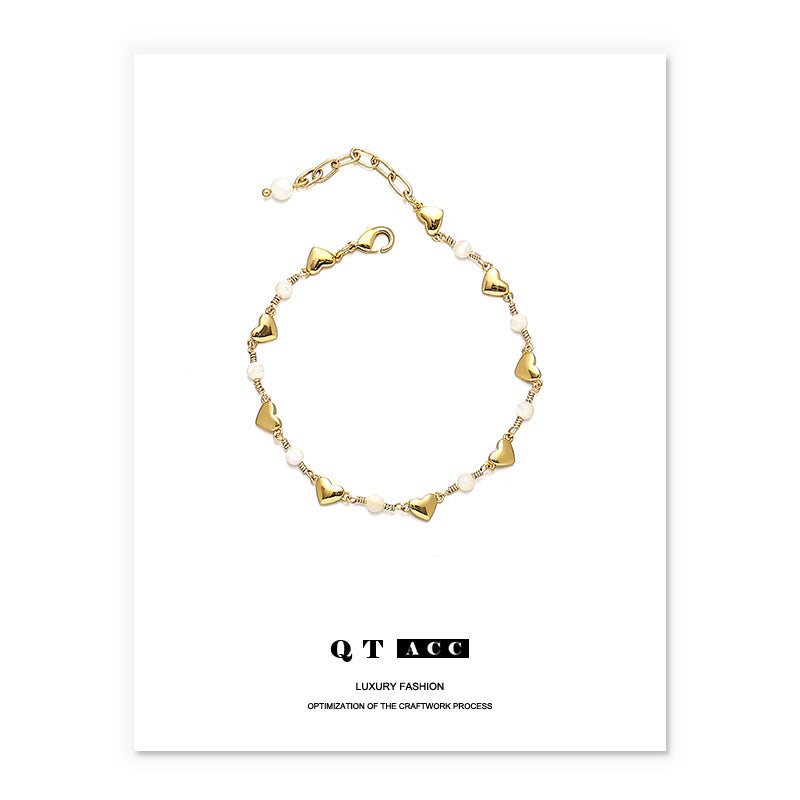 Brass Gold Plated French Simplicity Exquisite Affordable Necklaces