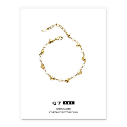 Brass Gold Plated French Simplicity Exquisite Affordable Necklaces