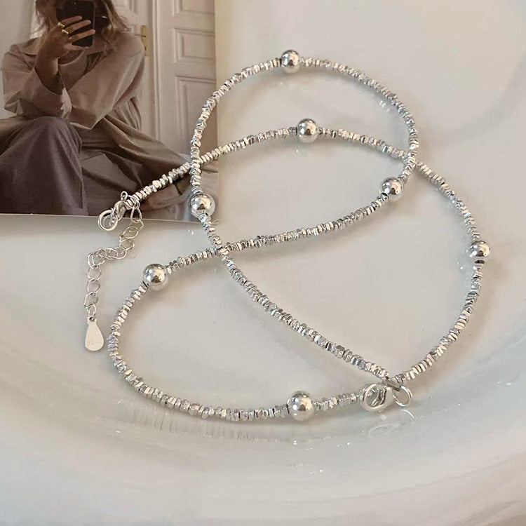 Sier Love Metal Female Niche Retro Necklaces