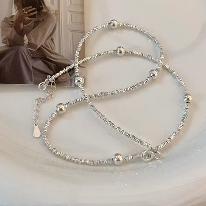 Sier Love Metal Female Niche Retro Necklaces