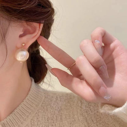 Women's Style Vintage Cotton Pearl Fashion High Earrings